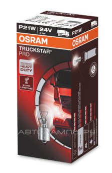 P21W 24V-21W (BA15s) (вибростойкая+увелич.срок службы) Truckstar Pro 7511TSP