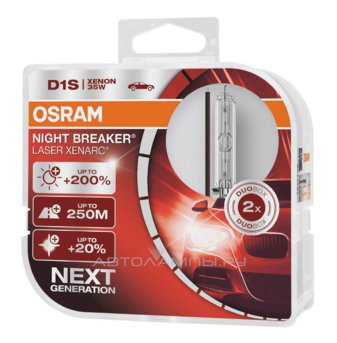 D1S 85V-35W (PK32d-2)  4500K Xenarc Night Breaker Laser (2��.) (Osram) 66140XNL-HCB