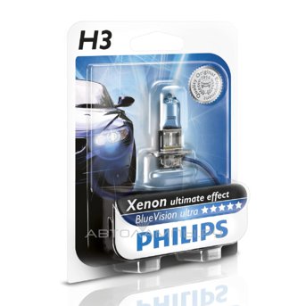 H3 12V- 55W (PK22s) (����� ����� ����-�����.�����.) Blue Vision Ultra ������� (1��.) 12336BVUB1