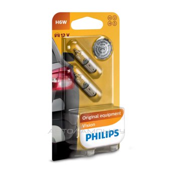 H6W 12V-6W (BAX9s)  (������� 2��.) 12036B2